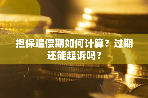 武汉担保追偿期如何计算？过期还能起诉吗？