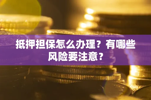 武汉抵押担保怎么办理？有哪些风险要注意？